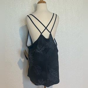 Nike strappy tank in navy botanical
